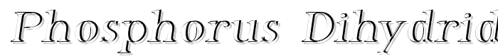 Phosphorus Dihydride font